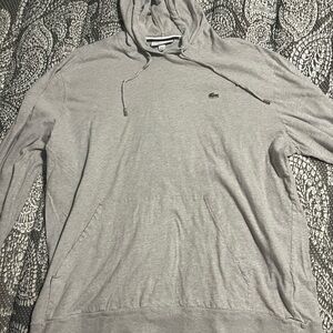 grey Lacoste hoodie and is great for the upcoming fall season